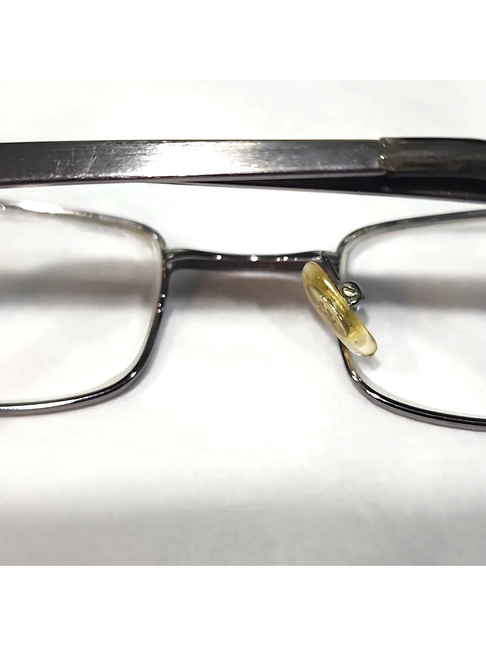 Ray Ban RB6076 2553 Broken Nose Parts Gunmetal Rectangle Eyeglasses 49-19 135